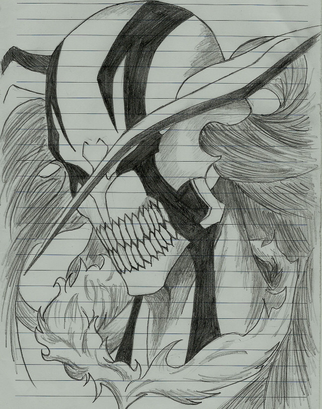 Skull hat feathered tail drawing free wallpaper - medium preview image