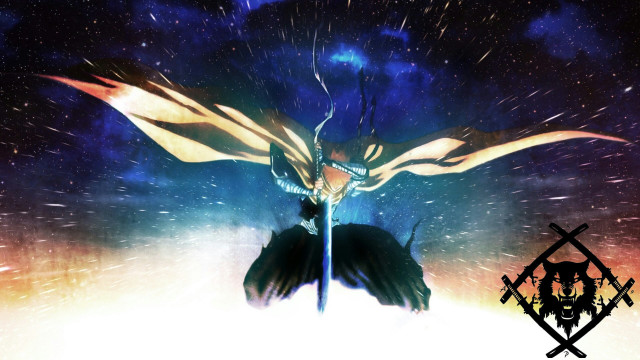 Person sword air stars demon free wallpaper - medium preview image