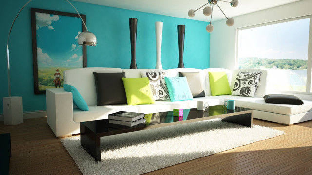 Living room couch coffee table free wallpaper - medium preview image