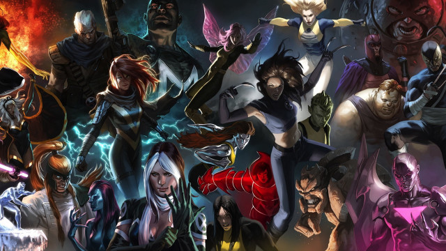 Graphic characters flames lightning background free wallpaper - medium preview image