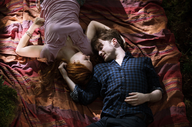Man woman laying bed together #3 free wallpaper - medium preview image