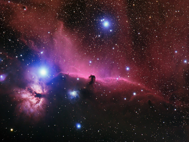 Large star cluster horse head #2 free wallpaper - medium preview image