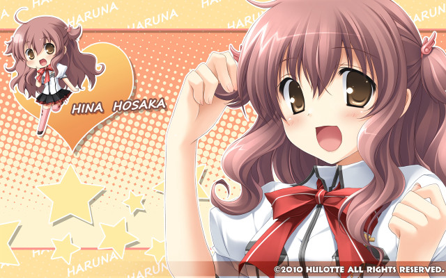 Girl long hair bow around #2 free wallpaper - medium preview image
