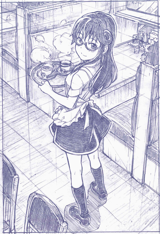 Girl holding bowl kitchen stove free wallpaper - medium preview image