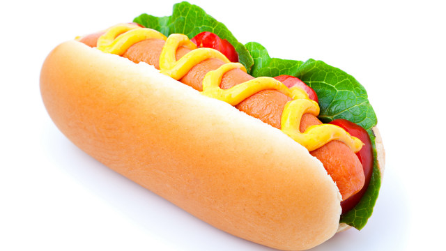 Hot dog mustard ketchup lettuce free wallpaper - medium preview image