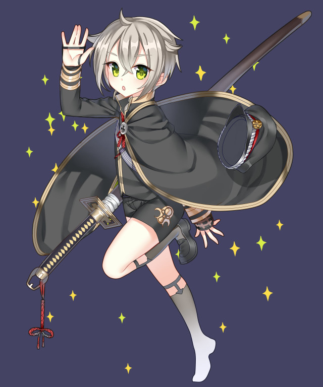 Cartoon character sword shield stars free wallpaper - medium preview image