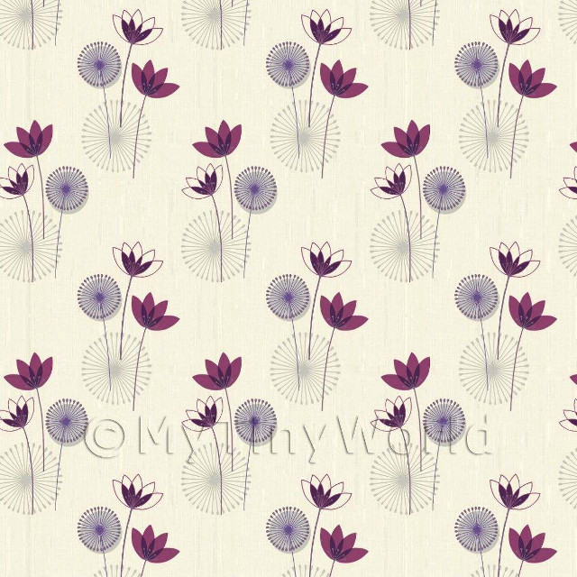 White background purple flowers circles free wallpaper - medium preview image