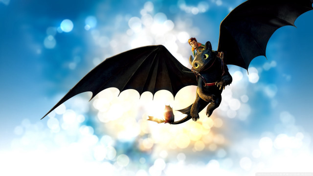 Cartoon character flying bat wing free wallpaper - medium preview image