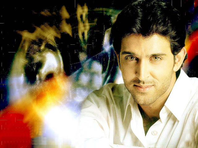 Man white shirt colorful background free wallpaper for desktop - medium preview image