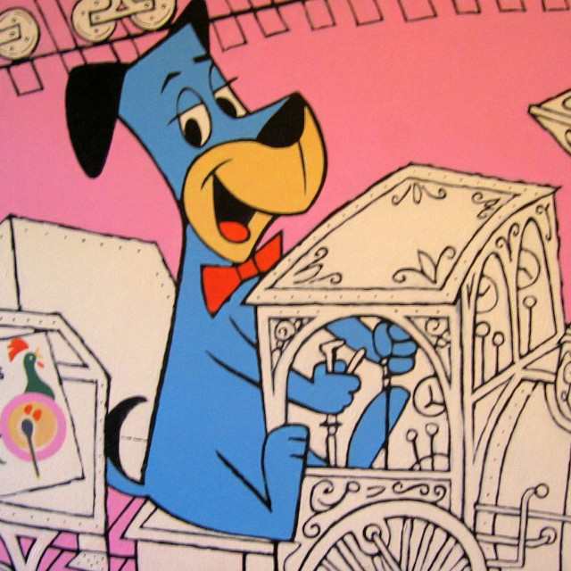 Cartoon dog driving cart dog free wallpaper - medium preview image