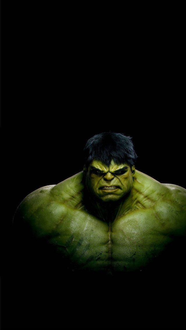 Hulk avengers black background green free wallpaper - medium preview image
