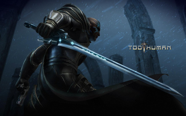 Man armor sword dark room free wallpaper - medium preview image