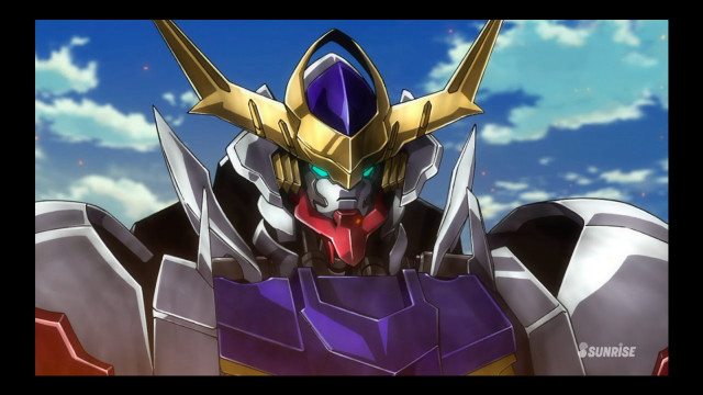 Robot standing sky sword helmet free wallpaper - medium preview image