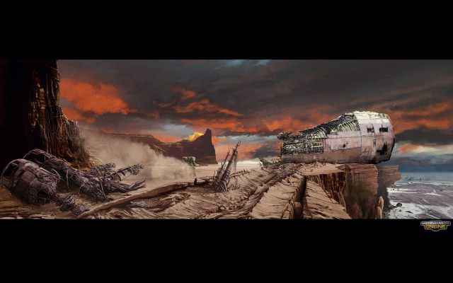 Ship cliff sky mountain red free wallpaper - medium preview image