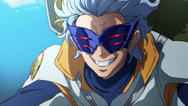 Man mask yellow jacket blue free wallpaper - medium preview image