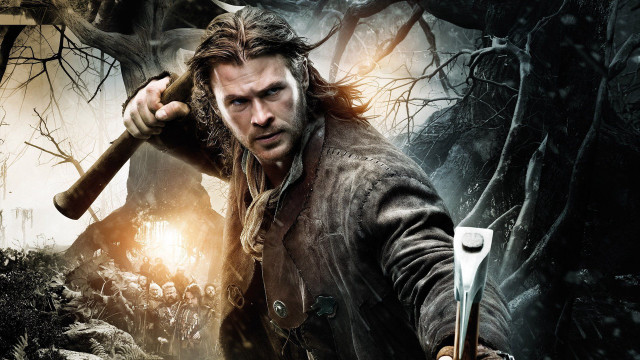 Man holding ax forest trees free wallpaper - medium preview image