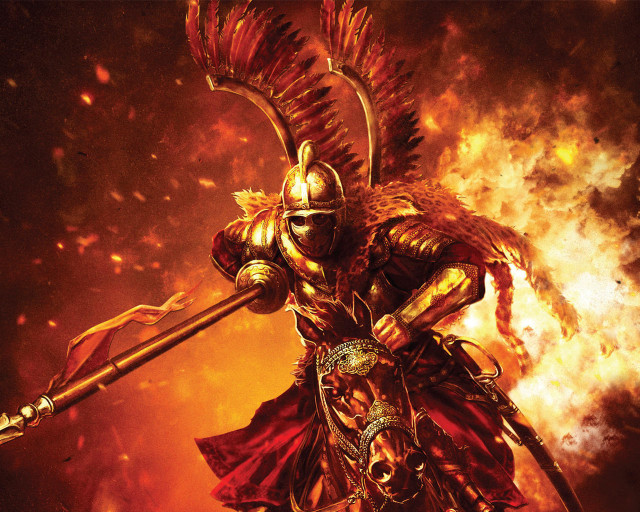 Man armor horse sword helmet free wallpaper - medium preview image