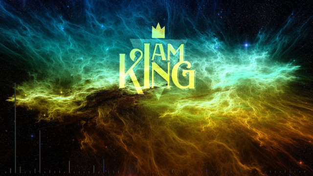 I am king crown colorful free wallpaper - medium preview image