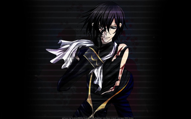 Man blackhair whiteShirt knife blood free wallpaper - medium preview image