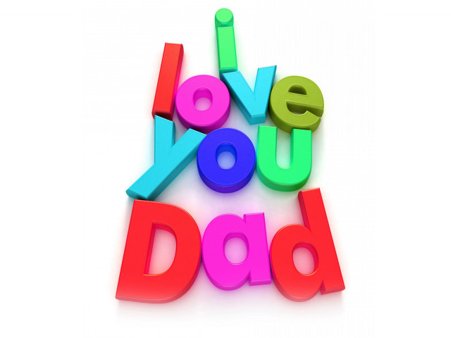 Colorful 3d i love you free wallpaper - medium preview image