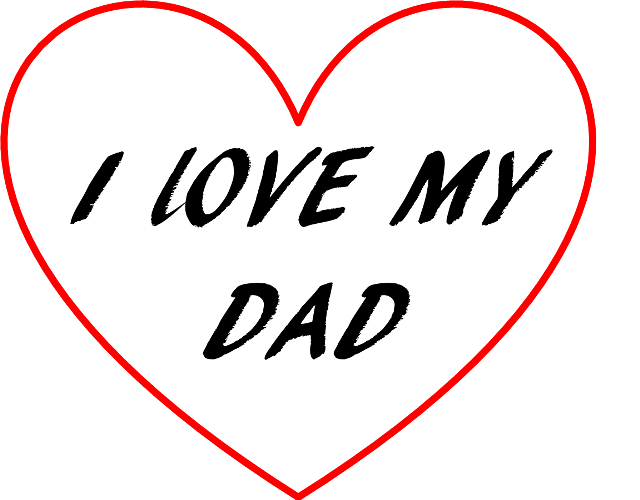 Heart i love my dad free wallpaper - medium preview image