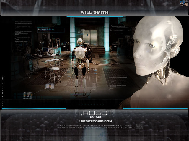 Robot standing room head arm free wallpaper - medium preview image