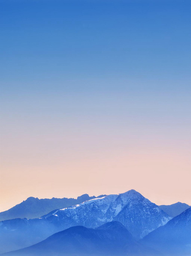 Mountain range snow capped pink #2 free wallpaper - medium preview image