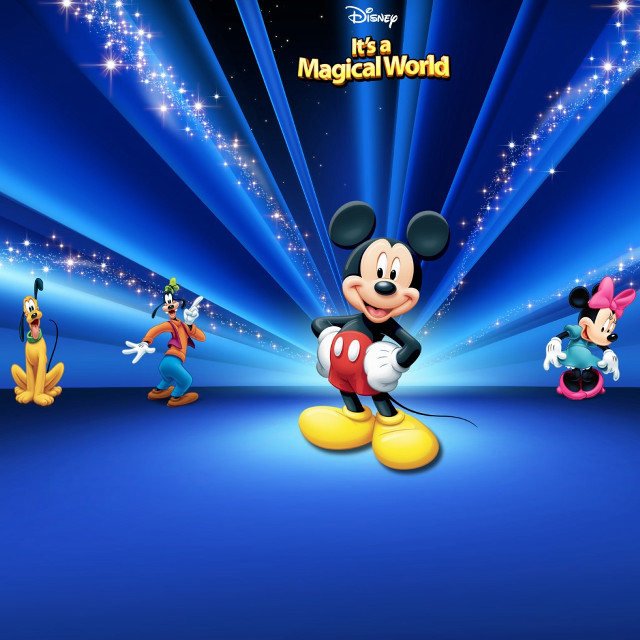 Mickey mouse cartoon characters blue free wallpaper - medium preview image
