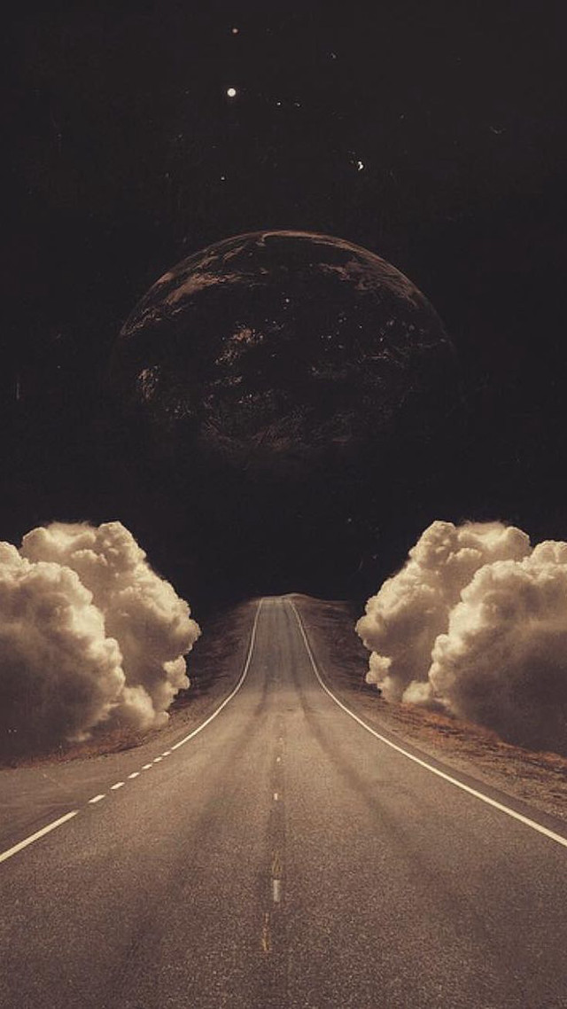 Long road clouds planet sky free wallpaper - medium preview image