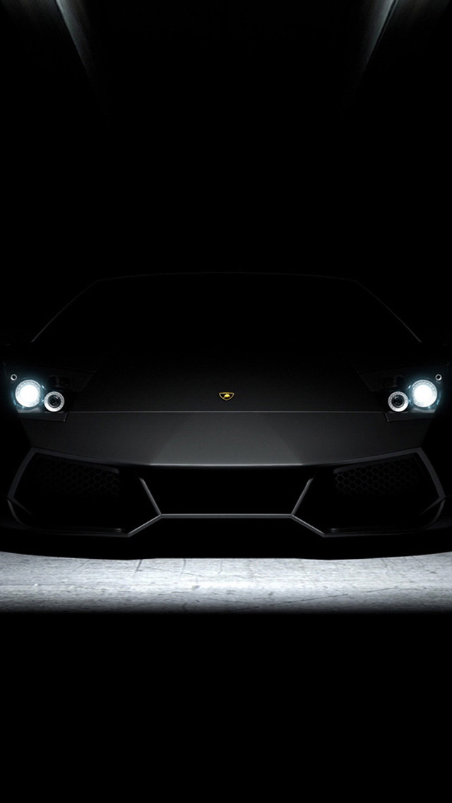 Black sports car dark room #10 free wallpaper - medium preview image