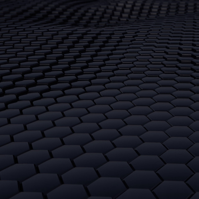 Black background hexagonal tiles pattern free wallpaper - medium preview image