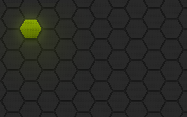 Dark background green hexagonal pattern free wallpaper - medium preview image