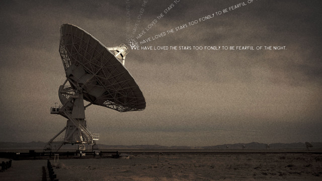 Satellite dish message sky desert free wallpaper - medium preview image