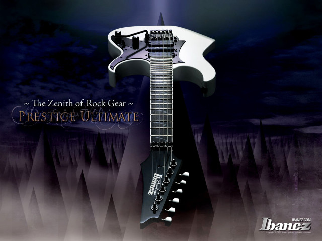 Guitar white neck black pickup free wallpaper - medium preview image