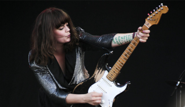 Woman guitar stage concert festival free wallpaper - medium preview image
