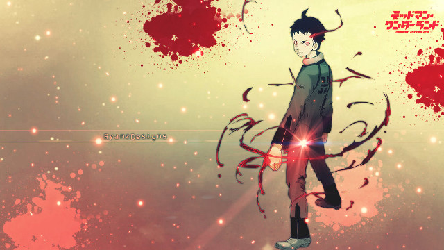 Man red background blood splatters free wallpaper - medium preview image