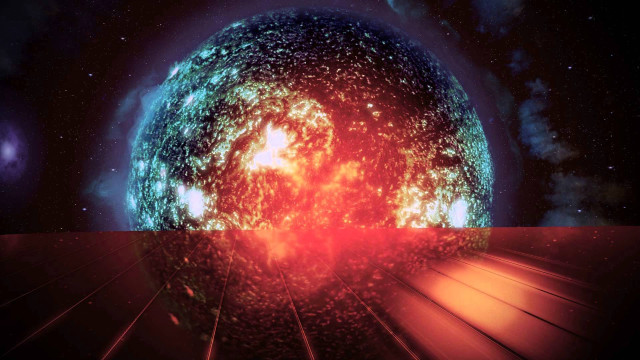 Large red blue object stars free wallpaper - medium preview image
