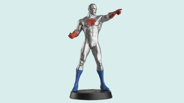 Statue man red glove blue free wallpaper - medium preview image