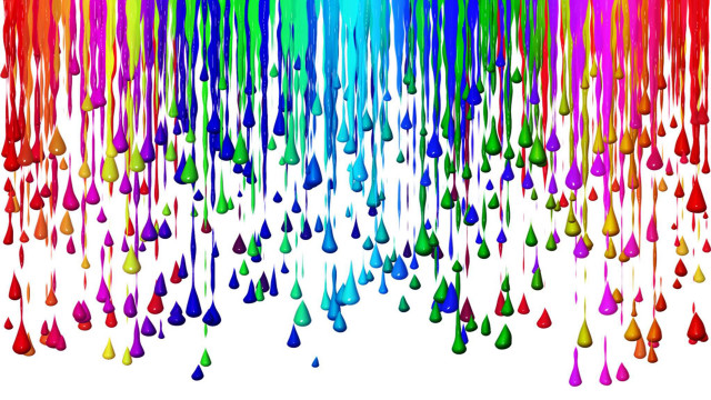 Multicolored background paint drops falling free wallpaper - medium preview image