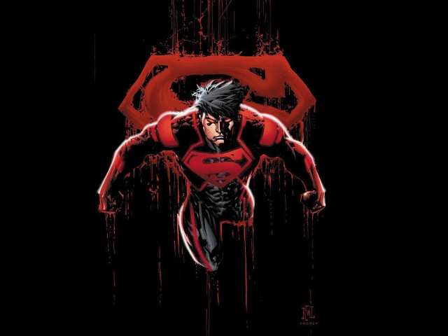 Man superman costume flying red free wallpaper - medium preview image