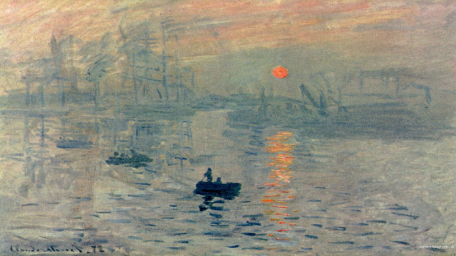 Boat water redsun person painting free wallpaper - medium preview image
