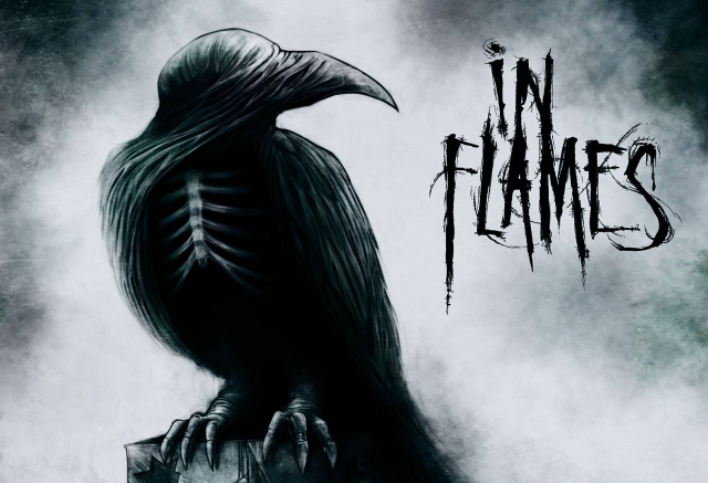 Black bird fence post dark free wallpaper - medium preview image