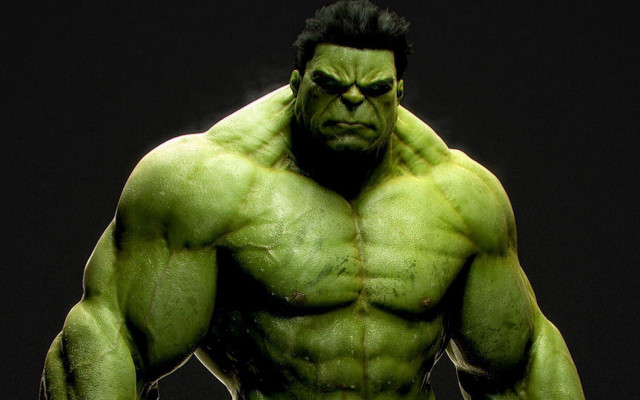 Muscular orc man topless green free wallpaper - medium preview image