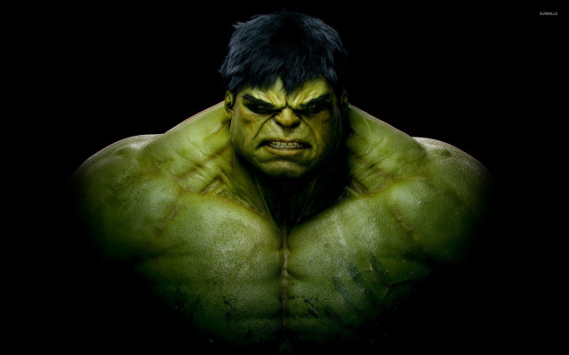 Man green face black hair #6 free wallpaper - medium preview image