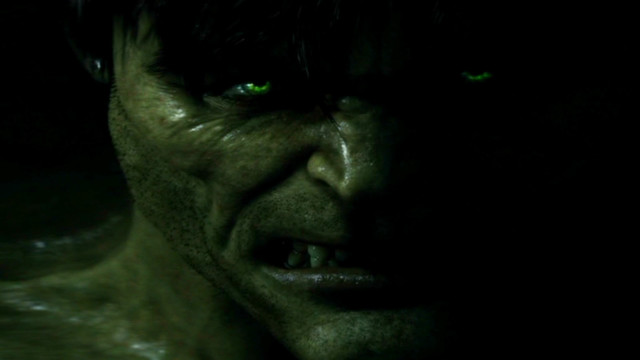 Man green eyes dark background free wallpaper - medium preview image