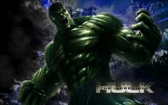 Green hulk dark background blue #2 free wallpaper - medium preview image