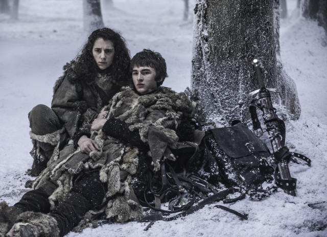Couple sitting snow tree bike free wallpaper - medium preview image