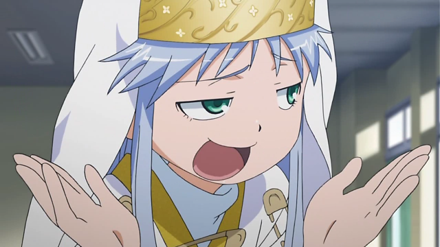 Woman blue hair crown white free wallpaper - medium preview image