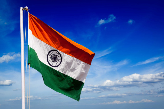 Flag flying sunny day blue free wallpaper - medium preview image