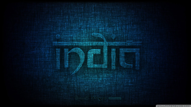 Dark blue background stylized logo #2 free wallpaper - medium preview image
